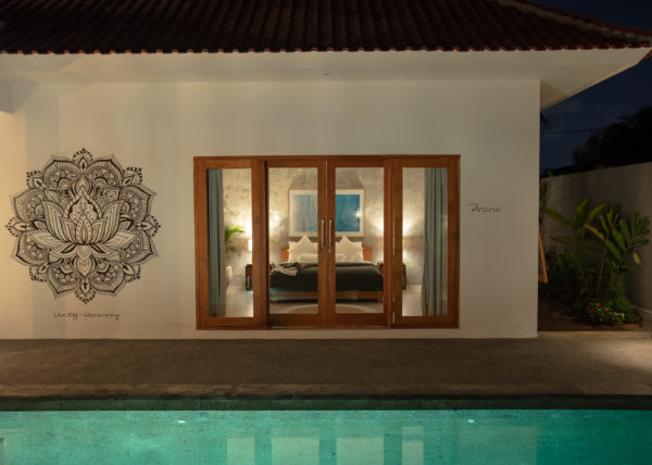 Villa ABSOLUTE – View of the Prana room by night